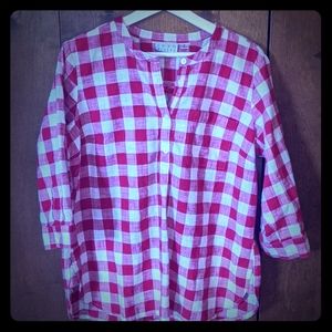 Joan Rivers Plaid Tunic